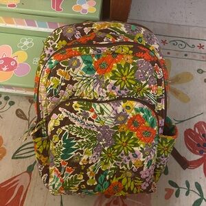 Vera Bradley large backpack in Evening Garden